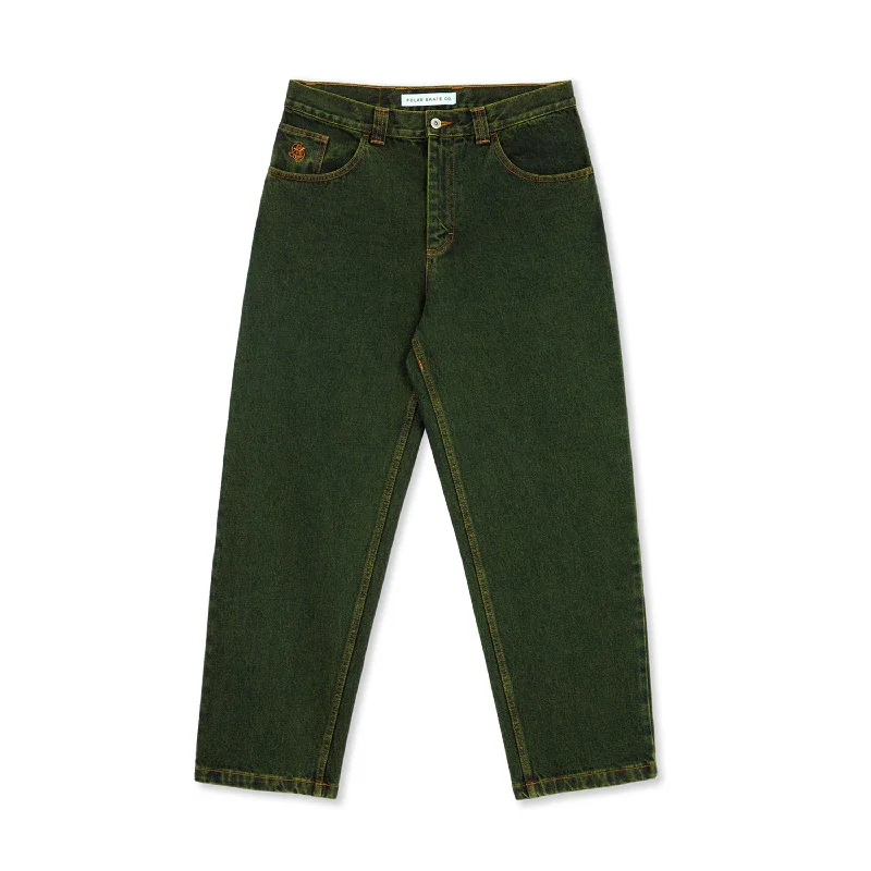 Designer skinny pants for luxury fashion flair -POLAR '93! DENIM CHARTREUSE / BLUE