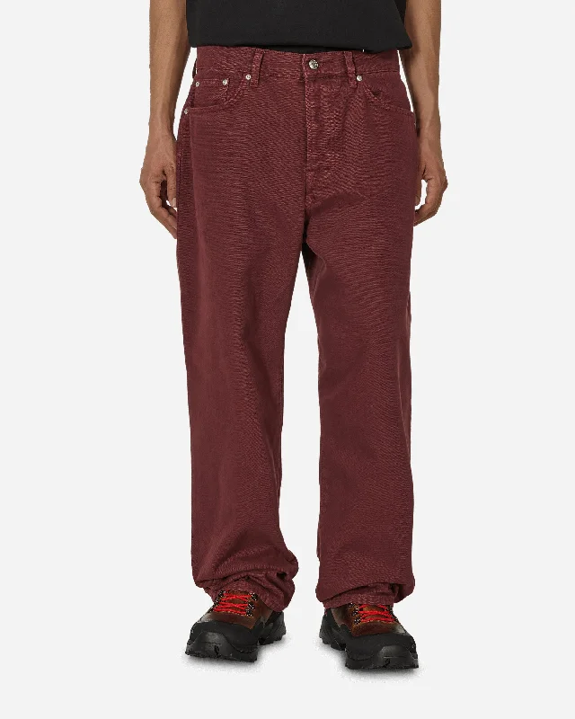 Tailored dress pants for professional office meetings -Double Big Ol' Washed Canvas Jeans Wine