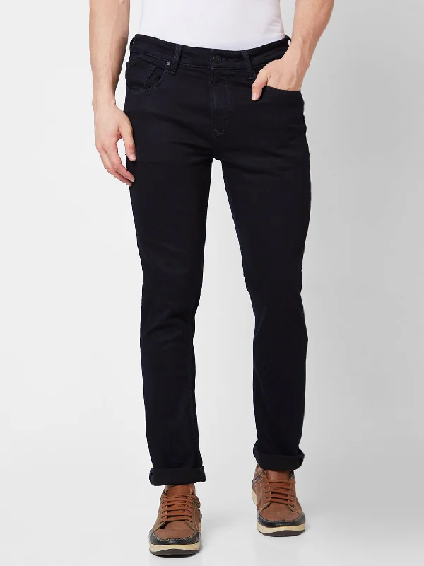 Christmas Jeans for Seasonal -Spykar Mid Rise Regular Fit Blue Jeans For Men