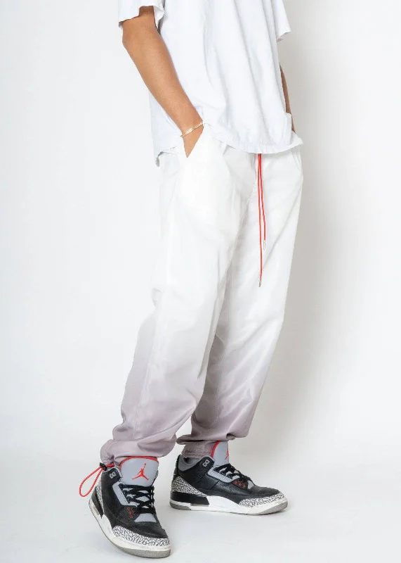 Stylish cropped pants for warm season trends -Blank State Men's 3 Stopper Swishy Pants in White Grey