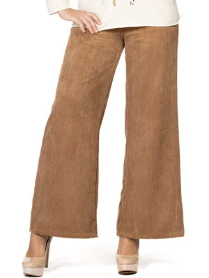 Classic khaki pants for timeless wardrobe staples -Cherishh- Wide Leg Corduory Pant