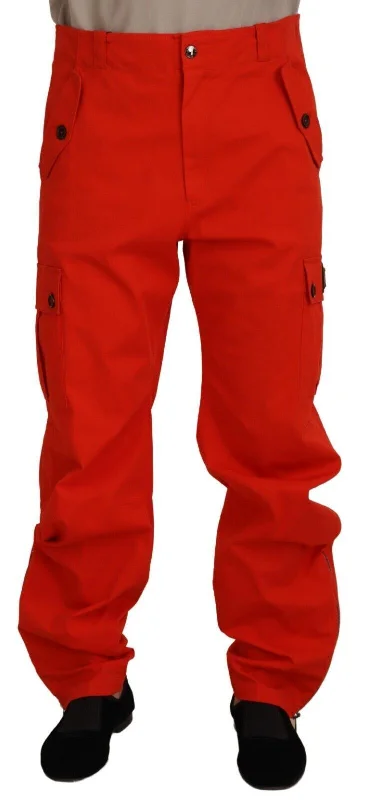 Cozy fleece pants for cold winter nights -Dolce & Gabbana Elegant  Cotton Blend Men's Trousers