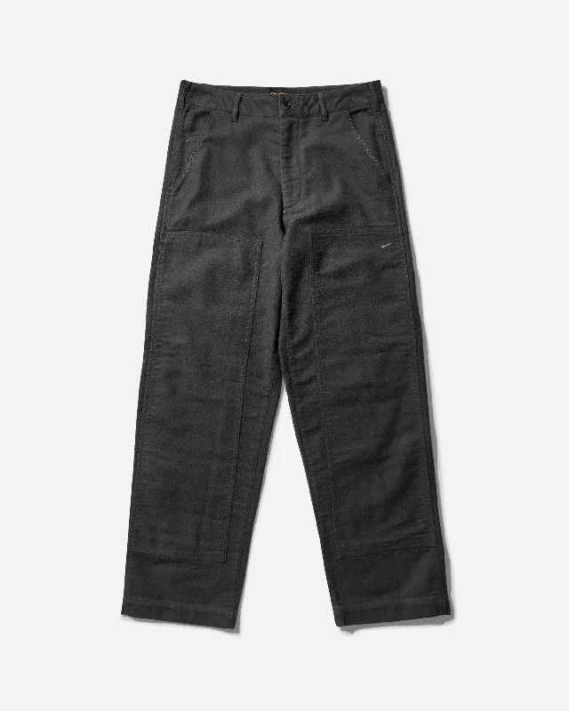 Soft pajama pants for ultimate bedtime comfort -Men's Chamois Double-Knee Pants Anthracite