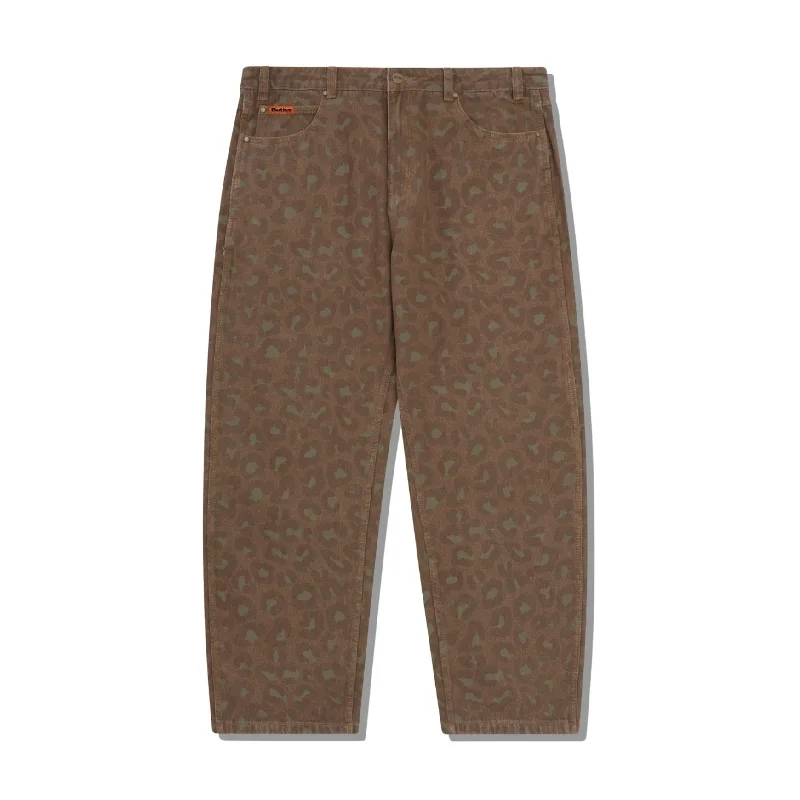 High-performance ski pants for snowy mountain slopes -BUTTER GOODS LEOPARD DENIM JEANS RUST