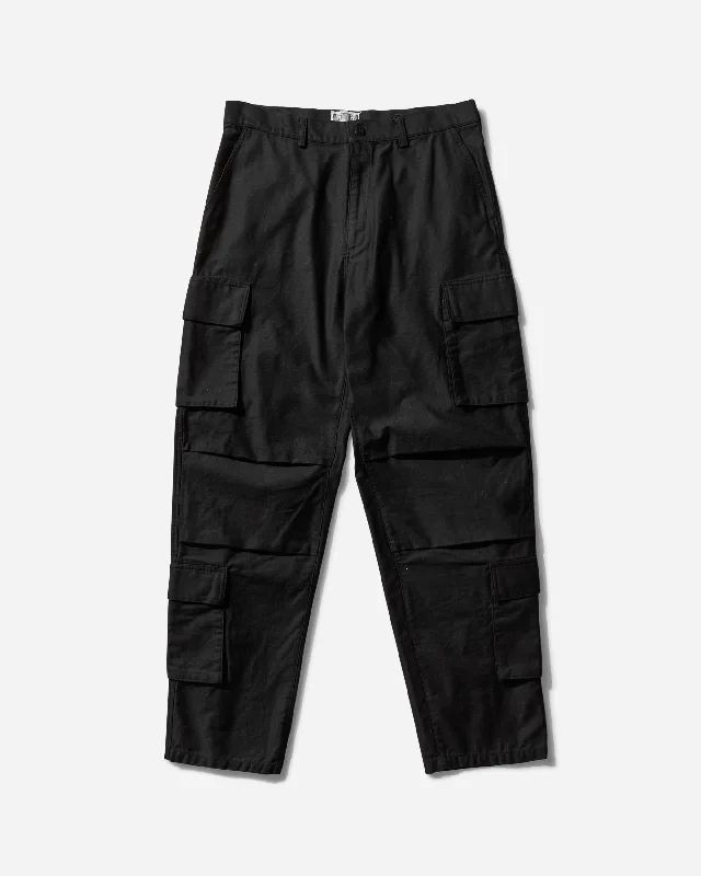 Durable cargo pants for outdoor hiking adventures -Men's Four Cargo Pocket Pants Black