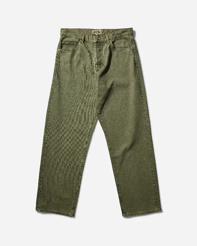 Rugged outdoor pants for mountain climbing strength -Big Ol' Jeans Faded Army