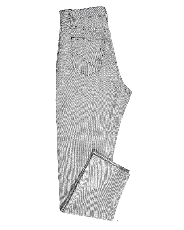 Windproof pants for chilly outdoor activities -Grey Stretchable Jeans