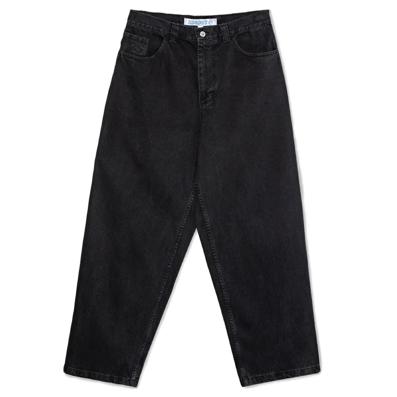 Casual twill pants for easygoing daily outfits -POLAR BIG BOYS PITCH BLACK