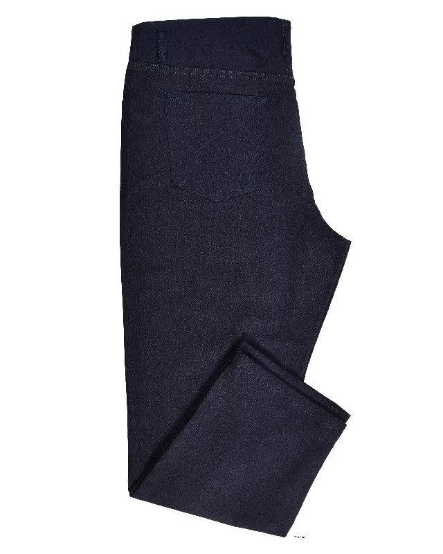 Lightweight travel pants with wrinkle-free fabric -Dark Navy Stretchable Jeans