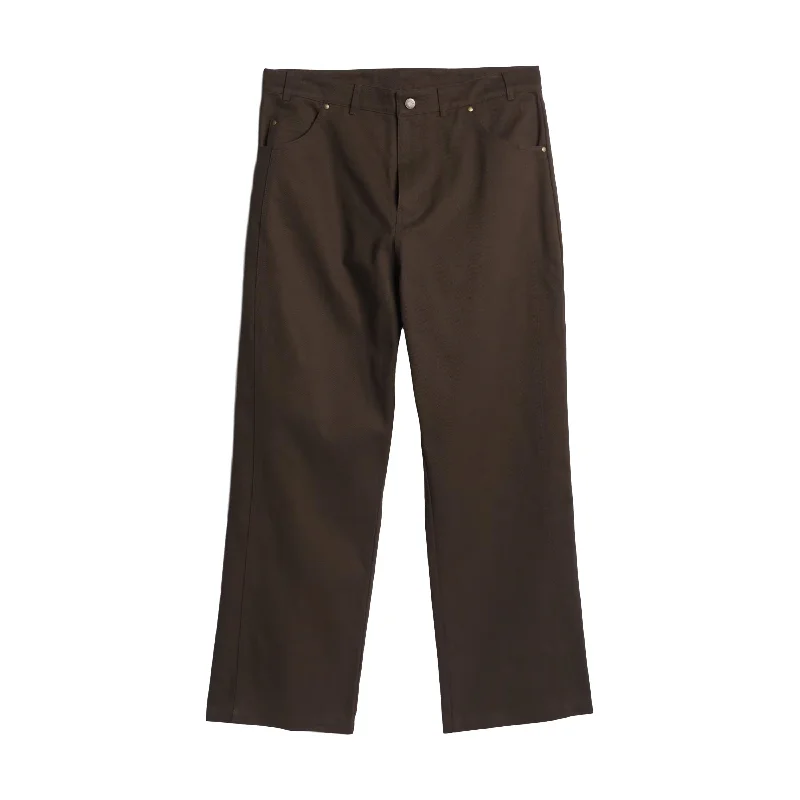 Classic khaki pants for timeless wardrobe staples -ADIDAS SKATEBOARDING KADER PANT DARK BROWN