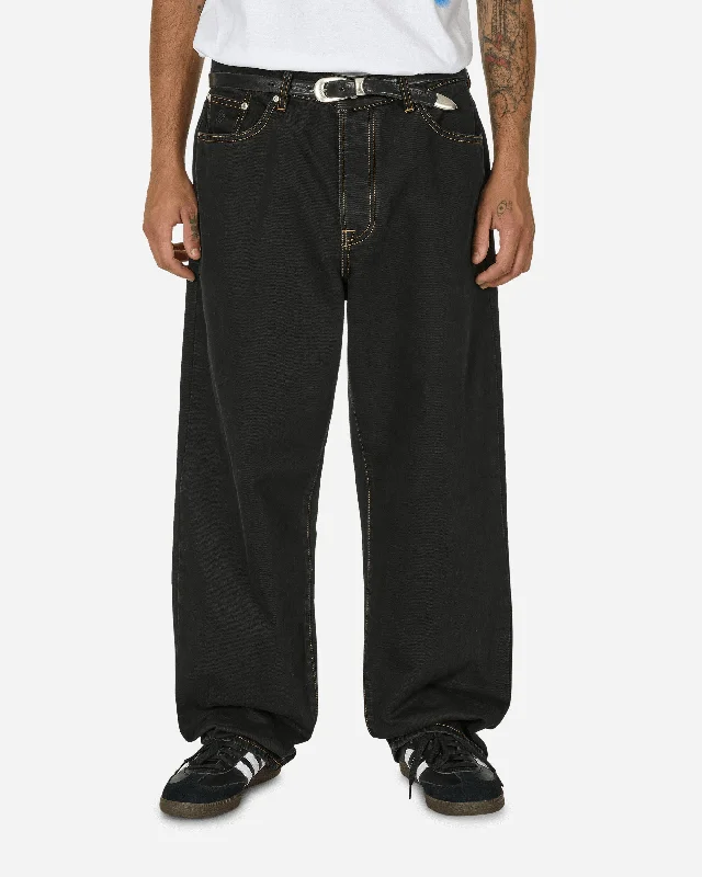 Cozy sweatpants pants for lazy Sunday mornings -Big Ol' Jeans Washed Black