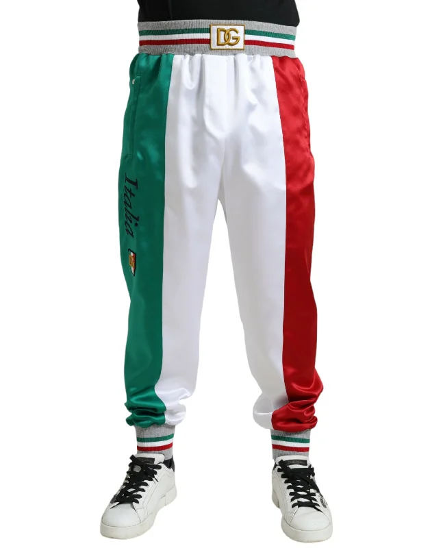 Affordable denim pants for everyday rugged use -Dolce & Gabbana Italian Stripe Jogger Men's Trousers