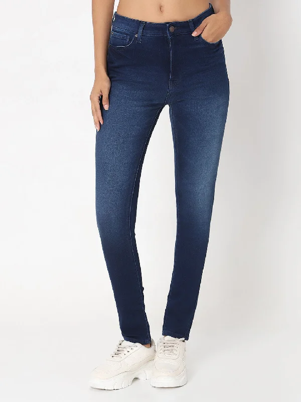 Yoga Jeans for Stretch -Spykar Women Skinny Fit High Rise Jeans