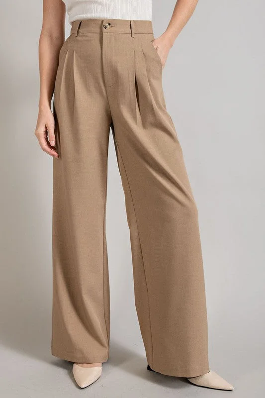 Lightweight culottes pants for summer fashion flair -Work & Play Straight Leg Pants // 4 COLORS