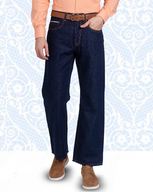 Breathable cotton pants for all-day summer ease -Luxire Selvedge Indigo Jeans