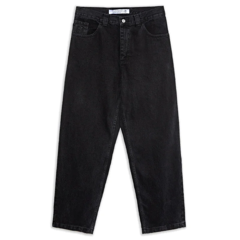 Relaxed fit pants for laid-back comfort wear -POLAR '93! DENIM PITCH BLACK