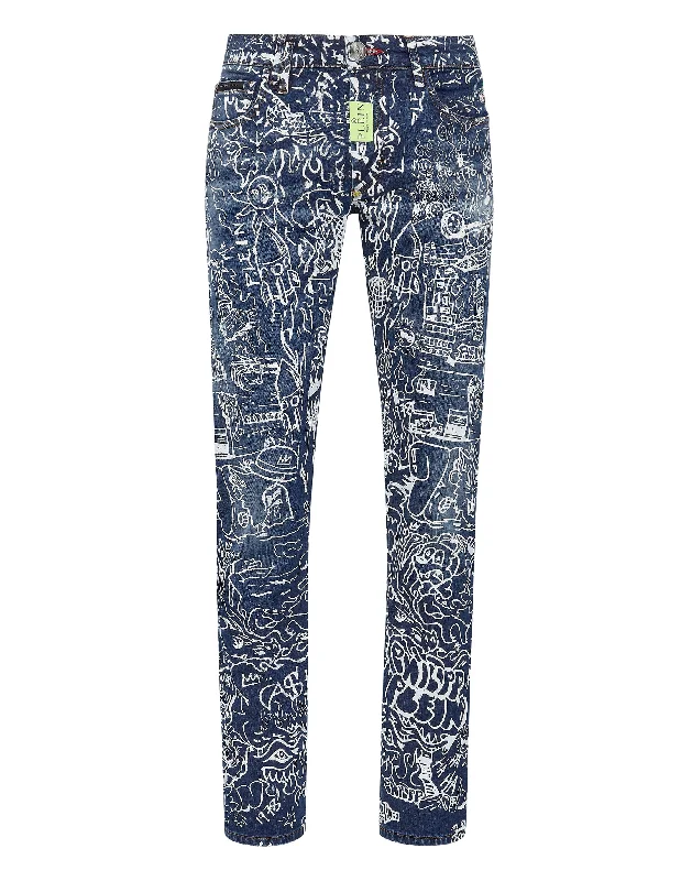 Affordable denim pants for everyday rugged use -Denim Trousers Super Straight Cut