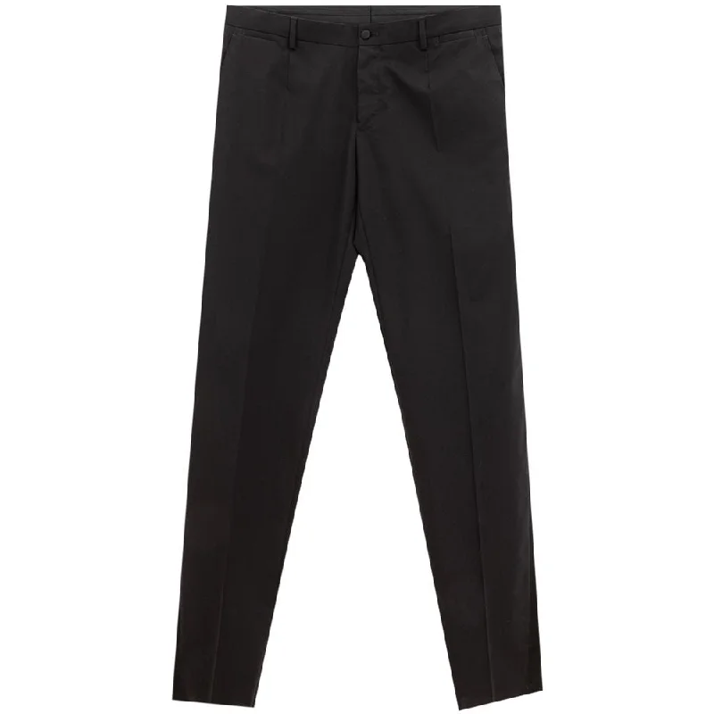 Stretchy yoga pants for flexible workout sessions -Dolce & Gabbana Sleek  Wool Trousers for Men's Men