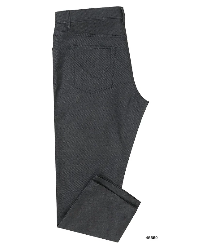 Stylish cropped pants for warm season trends -Waxed Jeans Charcoal Grey Jeans