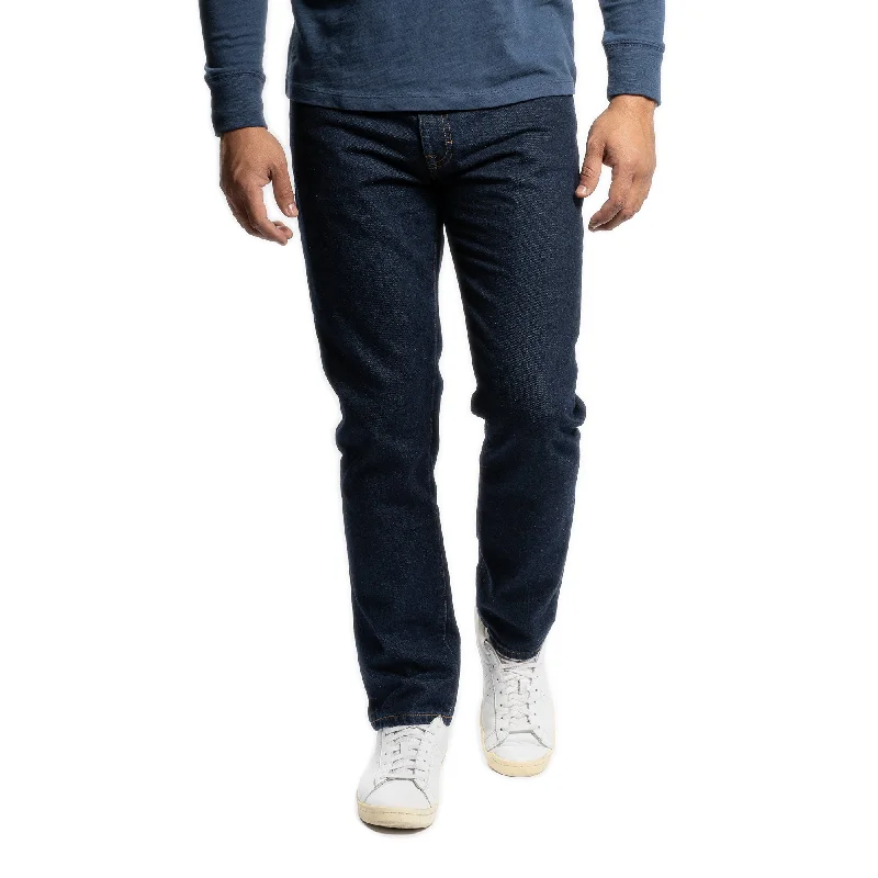 Soft stretch pants for all-day wear ease -PMNYC Jeans Slim Fit - Dark Indigo Wash