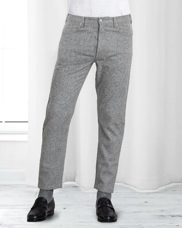 Stretchy leggings pants for casual active days -Grey Wool Jeans