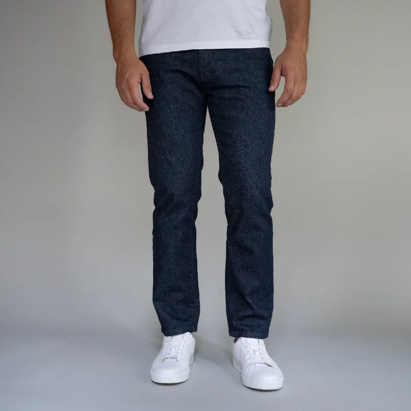 Soft jogger pants for relaxed weekend lounging -Premium Italian Denim Skinny Fit - Indigo Rinse