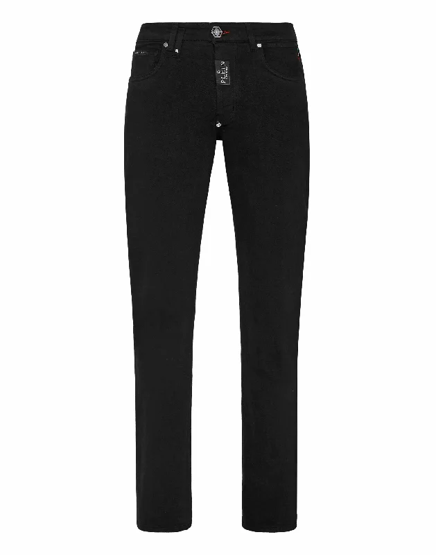 Tapered ankle pants for sleek modern silhouettes -Denim Trousers Straight Supreme