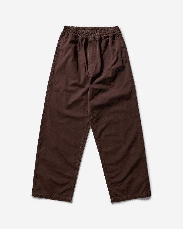 Multi-pocket pants for organized travel convenience -Men's Mini Problemo Work Pants Brown