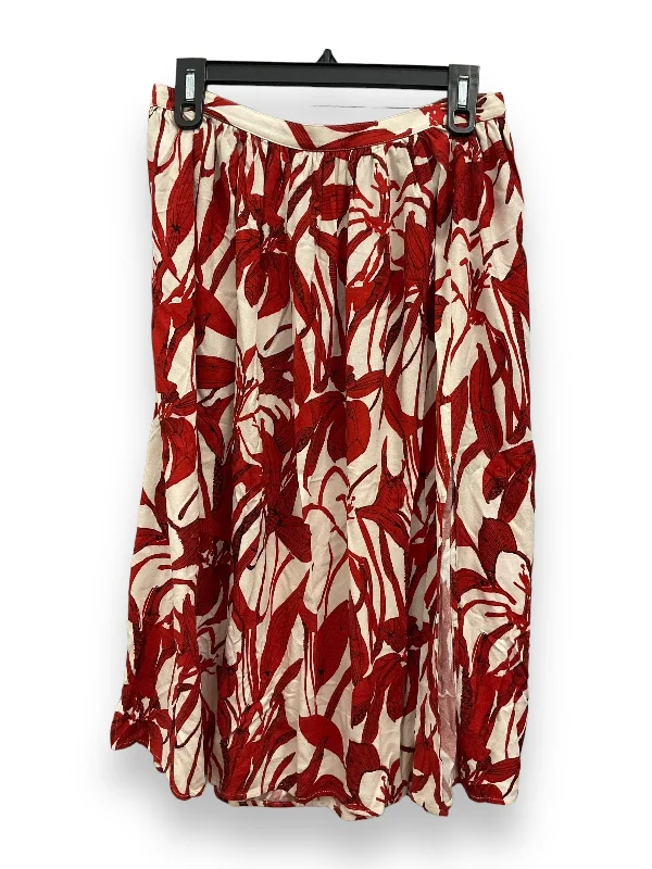 Flowy chiffon skirts for romantic summer days -Tropical Print Skirt Midi Mng, Size S