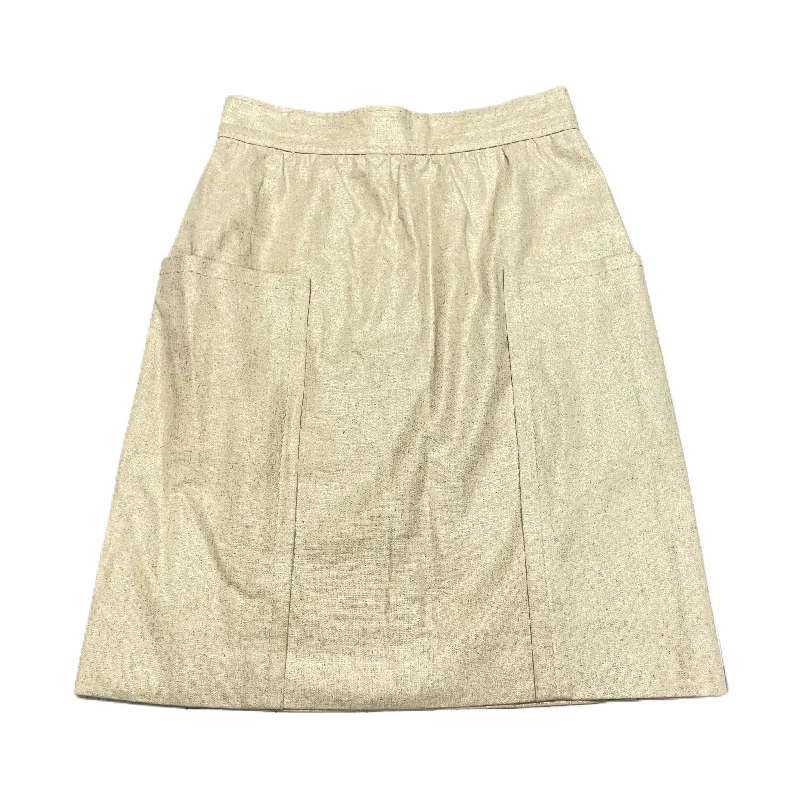 Designer pencil skirts for sharp professional looks -Tan Skirt Mini & Short By Anthropologie, Size: 2