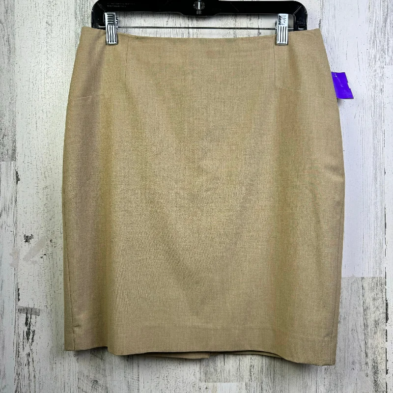 High-waisted skirts for slimming chic style -Tan Skirt Mini & Short Limited, Size 8