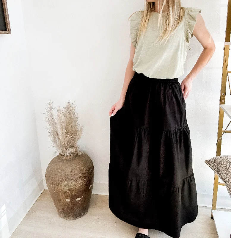 Pleated midi skirts for elegant everyday looks -Macy Maxi