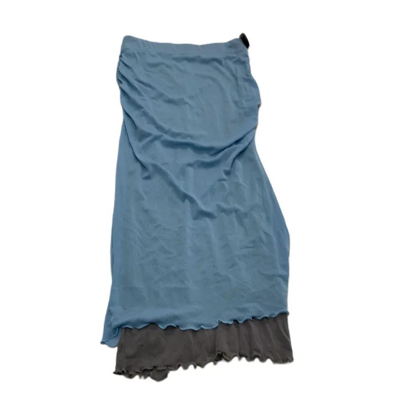 Wrap midi skirts for stylish ease -Blue  Skirt Midi By Free People  Size: S