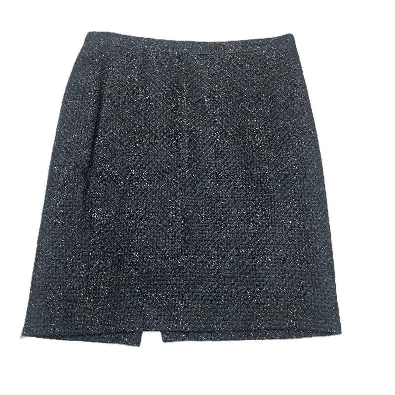 Stretchy mini skirts for flexible movement -Black & Blue Skirt Midi By J. Crew, Size: 10