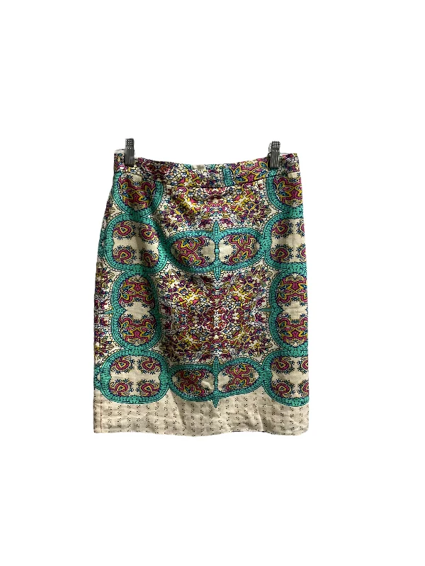 Luxury skirts with elegant silk sheen -Multi-colored Skirt Mini & Short Maeve, Size 2