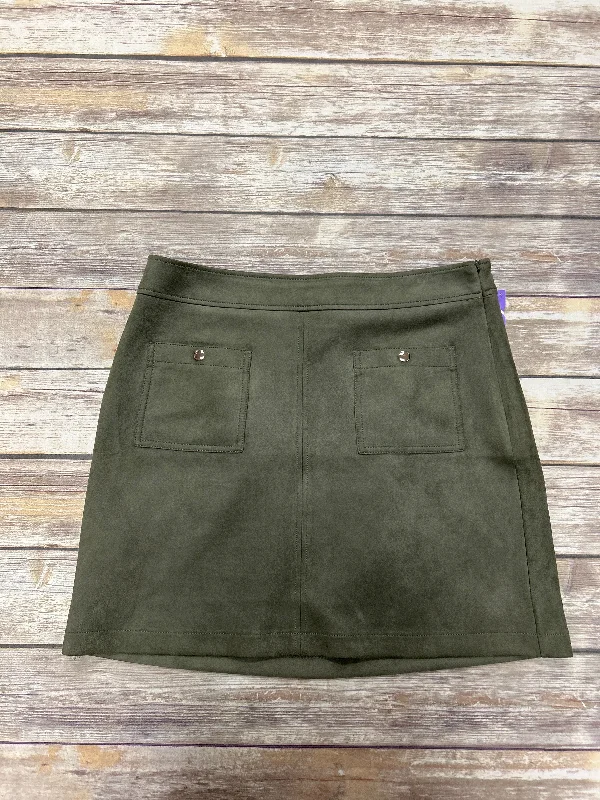 Affordable denim skirts for everyday cool -Green Skirt Mini & Short Loft, Size 14