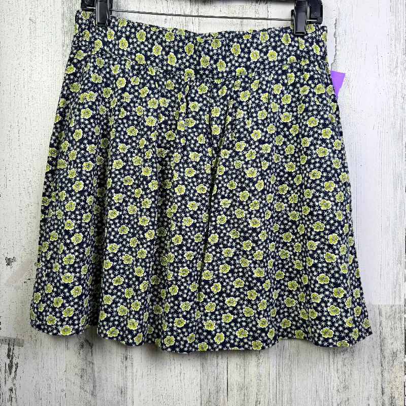 High-waisted mini skirts for retro vibes -Blue & Green Skirt Mini & Short Loft, Size 6