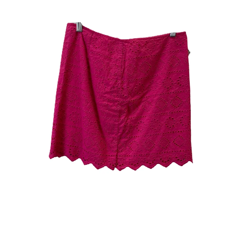 Trendy leather skirts for edgy modern looks -Pink Skirt Mini & Short By Vineyard Vines, Size: 6