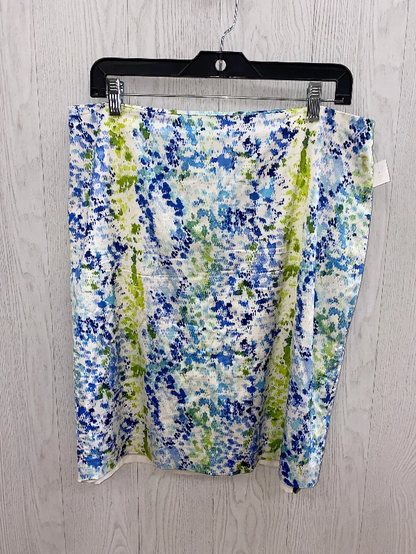 Casual skirts with relaxed fit comfort -Blue & Green Skirt Mini & Short Ann Taylor, Size 14