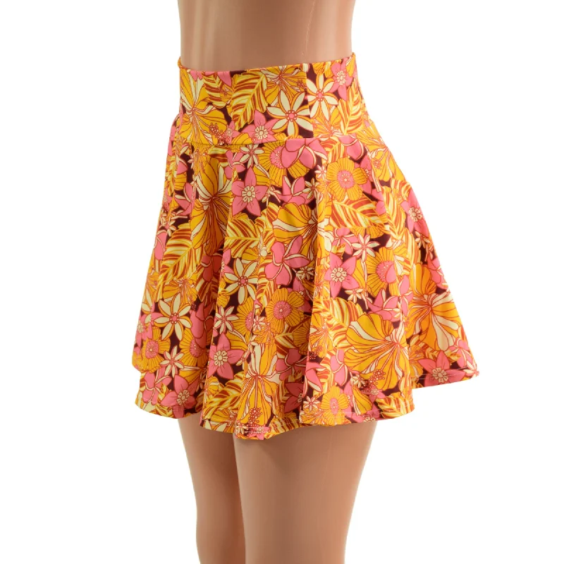 Bold floral skirts for vibrant spring fashion -"What the Floral" Mini Rave Skirt