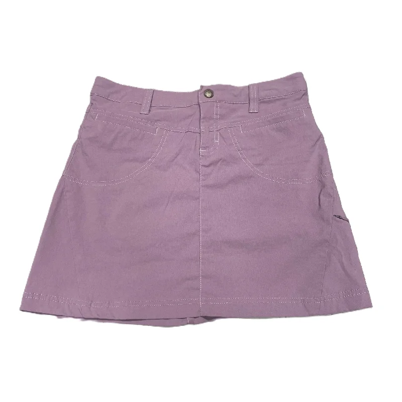 Wrap skirts with tie-front detail charm -Purple Skirt Mini & Short By Athleta, Size: 2