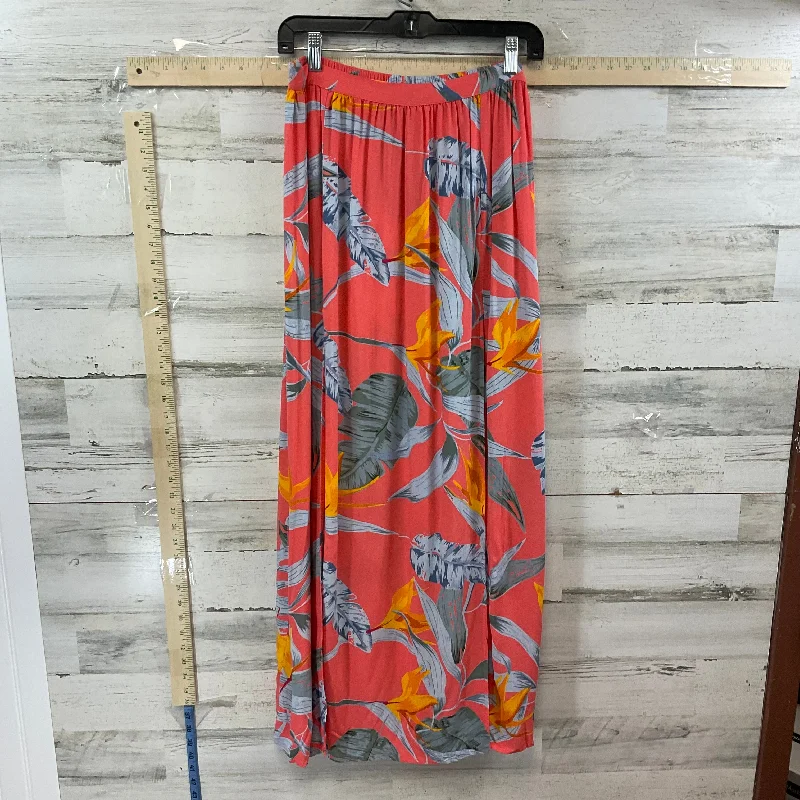 Vintage skirts for retro-inspired fashion vibes -Orange Skirt Maxi PATRONS OF PEACE, Size M