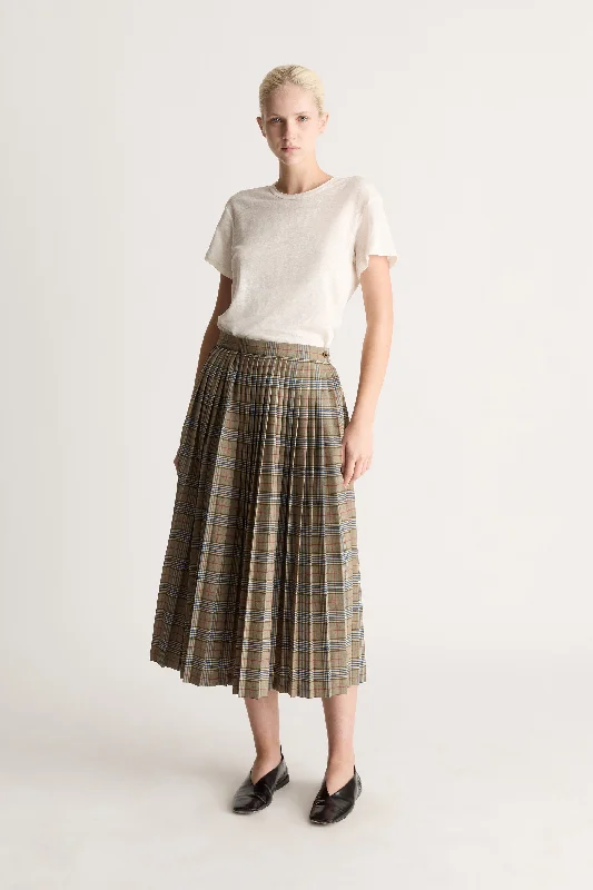 Silk Long Skirts for Luxurious -Campbell Skirt