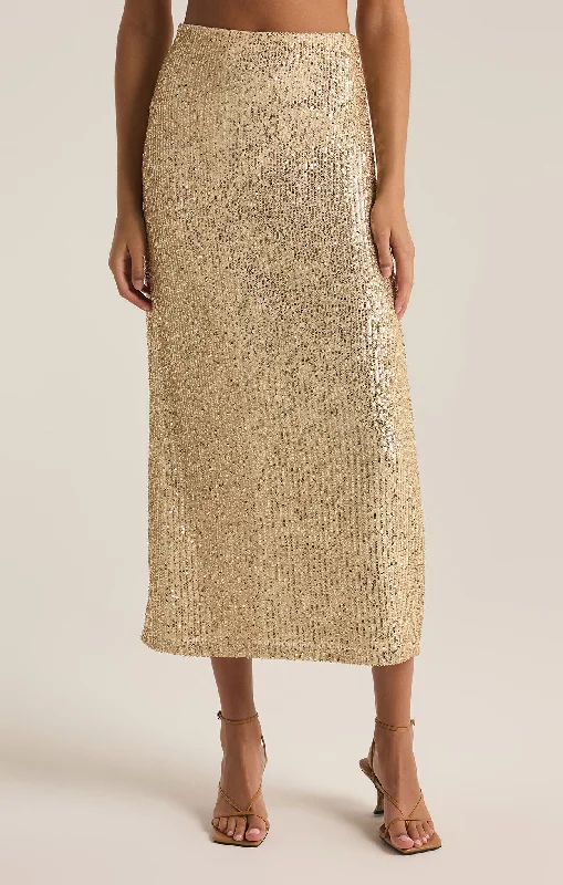 Casual cotton skirts for laid-back days -Saturn Sequin Skirt