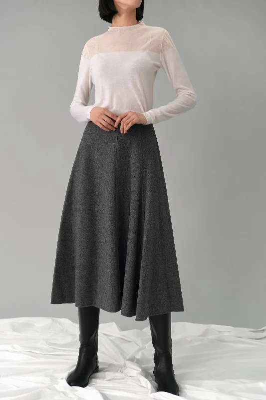 Lightweight skirts for warm season chic -Leonor A-line Midi Skirt