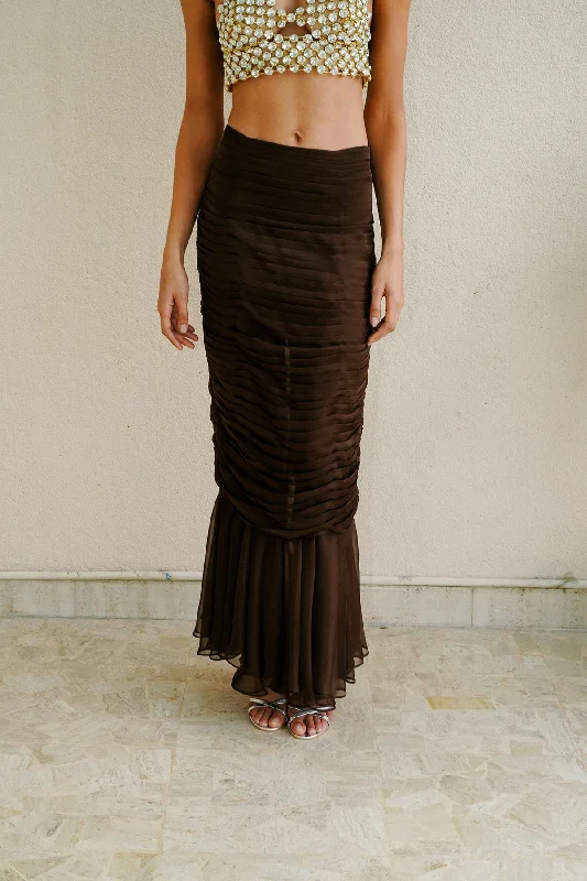 A-line skirts for flattering timeless silhouettes -Desert Du Sahara Skirt