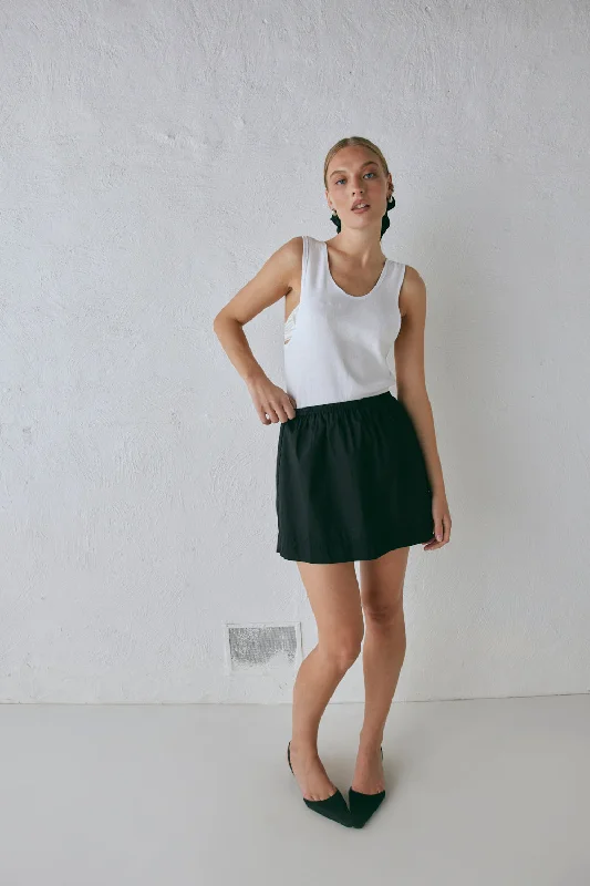 Affordable skirts for budget-friendly wardrobe updates -Elka Mini Skirt Black