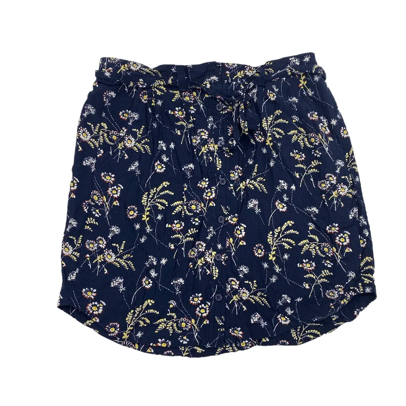 Durable skirts with reinforced seam strength -Navy Skirt Mini & Short Loft, Size S