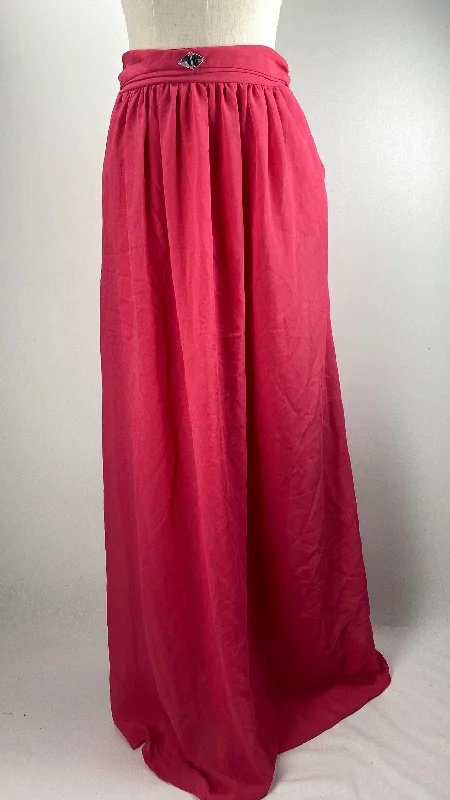 Flared Short Skirts for Flirty -Flowy Maxi Skirt, Pink