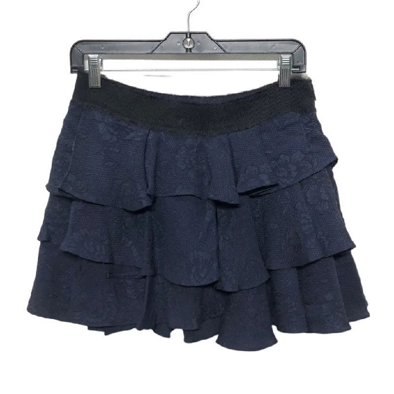 Ruffled midi skirts for delicate feminine touch -Navy Skirt Mini & Short Derek Lam, Size 2